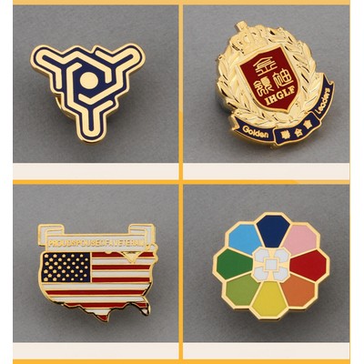 Custom 7/8" Cloisonné Enamel Lapel Pins