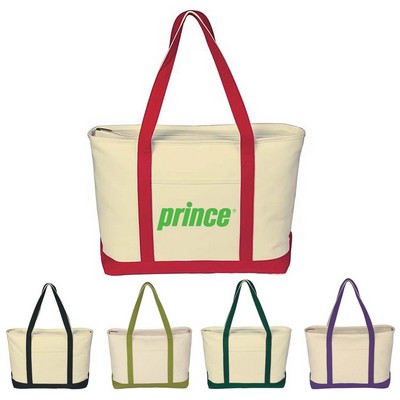 Cotton Canvas Sailing Tote Bag