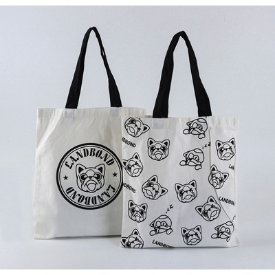 12 Oz. Cotton Canvs Tote Bag - 2 Sided Bleed Logo