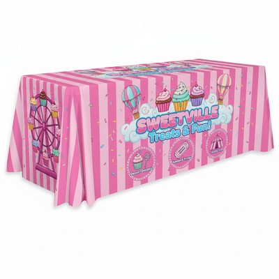 6'/8' Convertible Premium Table Throw (Full Color Dye Sublim