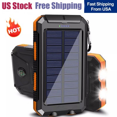 Solar Power Bank with Compass 10000mah