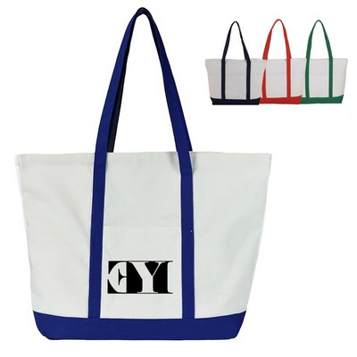 12oz Cotton Canvas Zippered Tote Bags