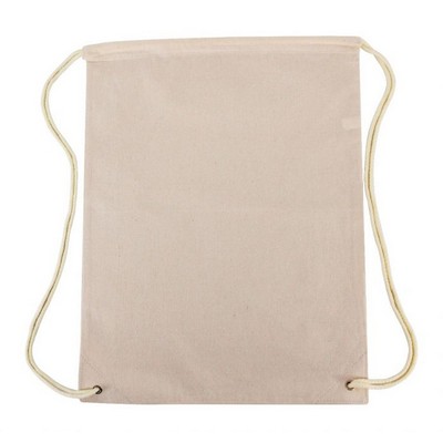 Cotton Canvas Drawstring Backpack