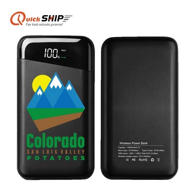Richmond 10,000mAh Wireless Power Bank with Custom Imprint