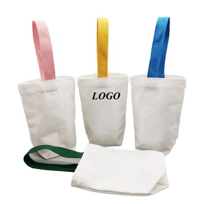 Mini Water Cup Colorful Canvas Bag