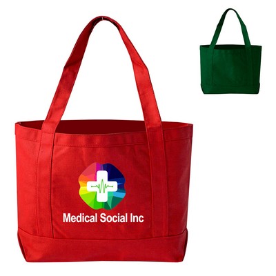 Cotton Canvas Open Boat Tote