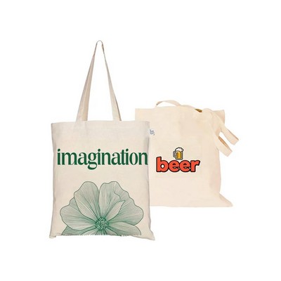 7 Oz. Natural Color Cotton Canvas Tote Bag